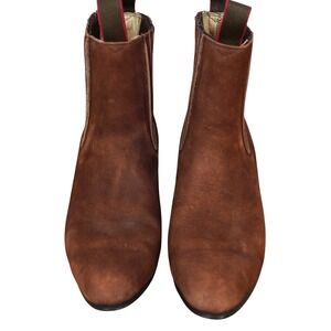 Winchester Brown Suede Leather Chelsea Cowboy Boots For Kids Sz 2